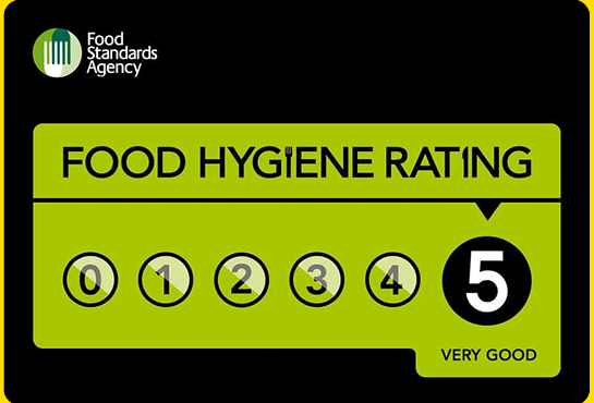 Food Standards Agency food hygiene rating: 5, very good